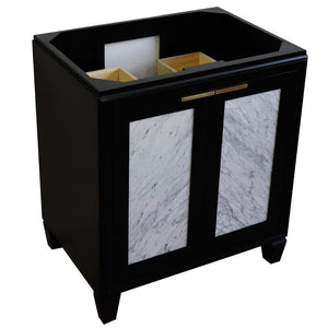 Bellaterra 30” Freestanding Single Sink Vanity Blue Cabinet Only 400990-30-BL