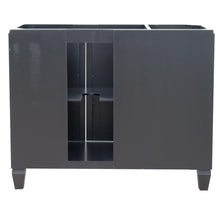 Load image into Gallery viewer, Bellaterra 43&quot; Single Vanity w/ Counter Top and Sink Black Finish - Right Door/Right Sink 400990-43R-BL-BGOR