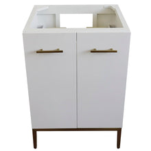 Load image into Gallery viewer, Bellaterra 408001-24-WH 24&quot; Single Sink Vanity in White Finish - Cabinet Only