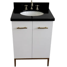 Load image into Gallery viewer, Bellaterra 25&quot; Wood Single Vanity w/ Counter Top and Sink 408001-25-WH-BGO (White)
