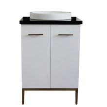 Load image into Gallery viewer, Bellaterra 25&quot; Wood Single Vanity w/ Counter Top and Sink 408001-25-WH-BGRD (White)