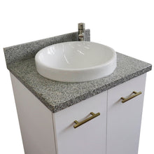 Load image into Gallery viewer, Bellaterra 25&quot; Wood Single Vanity w/ Counter Top and Sink 408001-25-WH-GYRD (White)