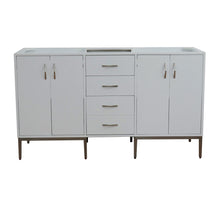 Load image into Gallery viewer, Bellaterra 60&quot; Double Vanity in White Finish - Cabinet Only 408001-60D-WH, Front