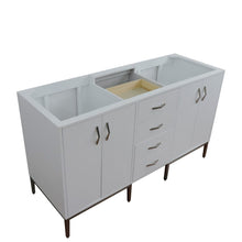 Load image into Gallery viewer, Bellaterra 60&quot; Double Vanity in White Finish - Cabinet Only 408001-60D-WH, Sideview