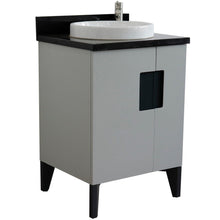 Load image into Gallery viewer, Bellaterra 25&quot; Wood Single Vanity w/ Counter Top and Sink Light Gray Finish 408800-25-LG-BGRD