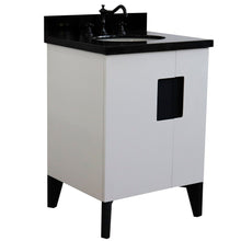Load image into Gallery viewer, Bellaterra 25&quot; Wood Single Vanity w/ Counter Top and Sink White Finish 408800-25-WH-BGO