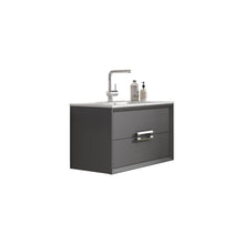 Load image into Gallery viewer, Lucena Bath 24&quot; Décor Tirador Vanity in White, Black, Gray or White and Silver. - The Bath Vanities