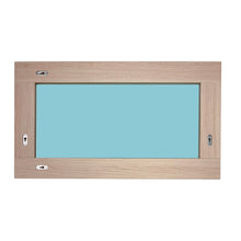 Load image into Gallery viewer, 18&quot; Rectangular Framed Mirror, Neutral, Back