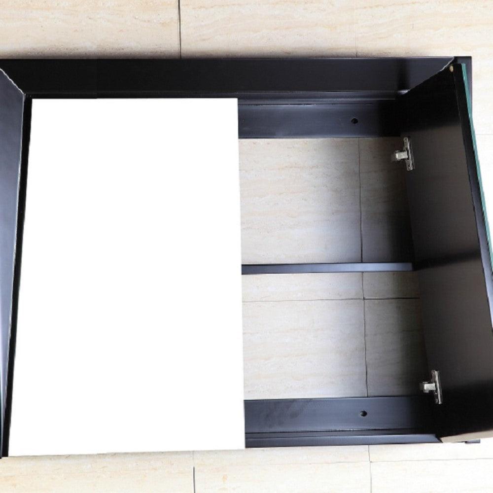 Bellaterra 36 in Mirrored Cabinet - Dark Espresso Finish 500410-MC-ES-36, Open