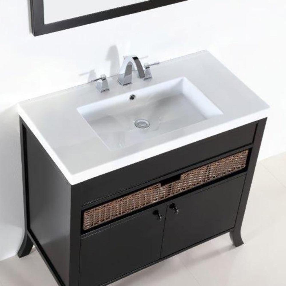 Bellaterra 500823A-36 36 In. Single Sink Vanity- Espresso - Top