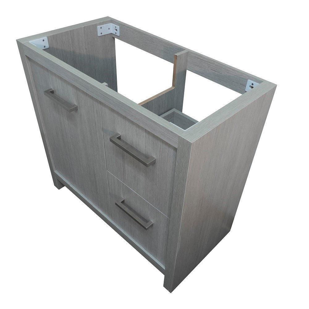 Bellaterra 502001B-36 36-Inch Single Sink Vanity, Gray, Top