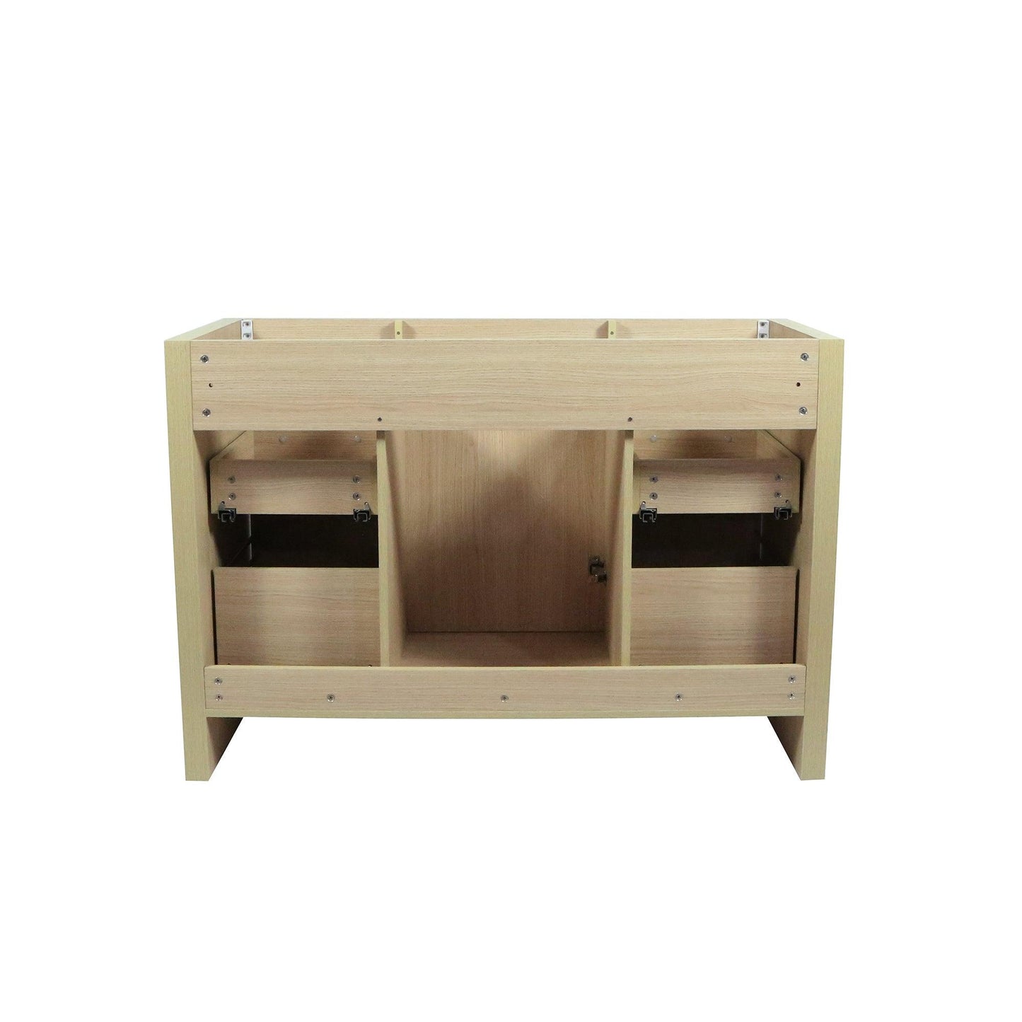 502001C-48S-CO 48 in. Single Sink Vanity In Neutral Finish with White Ceramic Top, back