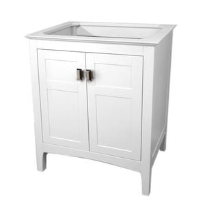 Bellaterra Freestanding 30" Single Vanity in White Cabinet Only 77613-WH