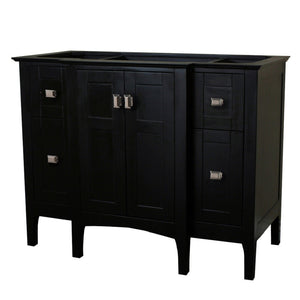 Bellaterra 48" Single Vanity - Cabinet Only 77614-DG-WH, Dark Gray, Front