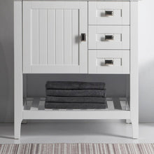 Load image into Gallery viewer, Bellaterra Milani Freestanding 30&quot; Single Vanity Cabinet Only White 77616-30-WH