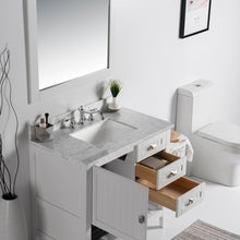 Load image into Gallery viewer, Bellaterra 37&quot; Double Vanity - White Marble Top 77616-37-DG-WM-WH, White, Open