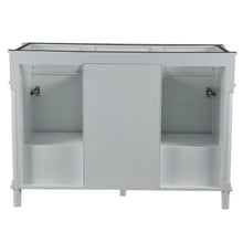 Load image into Gallery viewer, Bellaterra 48&quot; Double Vanity with White Carrara Marble Top 800632-48DBN-LG-WH, White, Backside