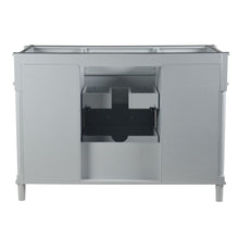 Load image into Gallery viewer, Bellaterra 48&quot; Single Vanity with White Carrara Marble Top 800632-48SBL, Gray, Backside