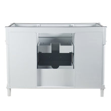Load image into Gallery viewer, Bellaterra 48&quot; Single Vanity with White Carrara Marble Top 800632-48SBL, White, Backside