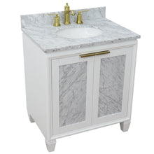 Load image into Gallery viewer, Bellaterra 31&quot; Wood Single Vanity w/ Counter Top and Sink 400990-31-WH-WMO