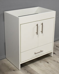 Rio 30" Vanity Cabinet only White    AngleClosed