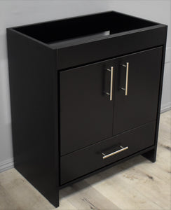 Rio 30" Vanity Cabinet only Black  AngleClosed