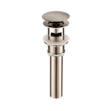 Load image into Gallery viewer, 1-1/4&quot;  Brass Pop up with Overflow in Brushed Nickel BA02 001 02