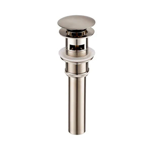 1-1/4"  Brass Pop up with Overflow in Brushed Nickel BA02 001 02