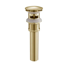 Load image into Gallery viewer, 1-1/4&quot;  Brass Pop up with Overflow in Brush Gold BA02 001 06