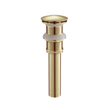 Load image into Gallery viewer, 1-1/4&quot;  Brass Pop up with NO Overflow BA02 002 06 in Brush Gold