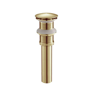 1-1/4"  Brass Pop up with NO Overflow BA02 002 06 in Brush Gold
