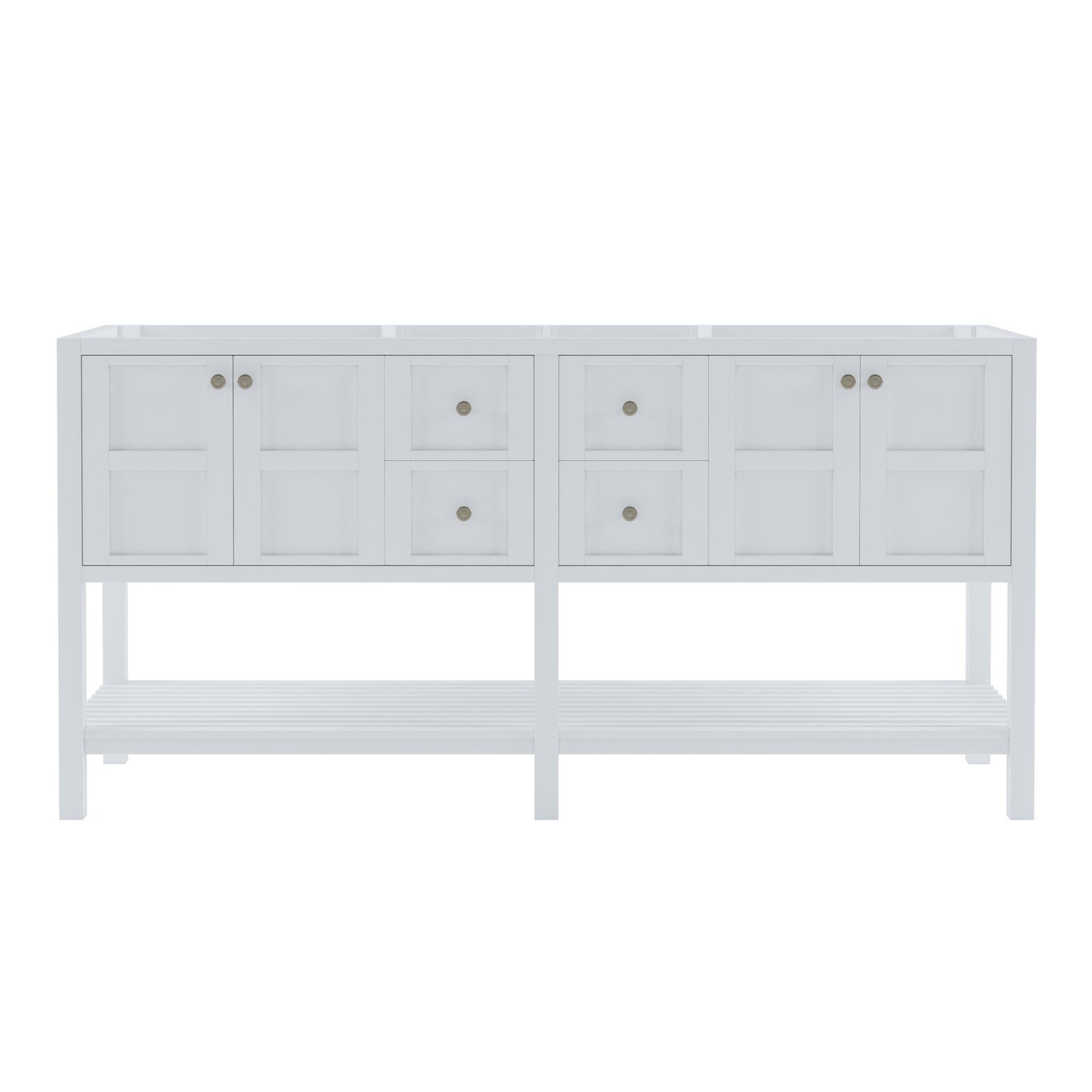 Winterfell 72" Double Cabinet Only ED-30072-CAB-WH White