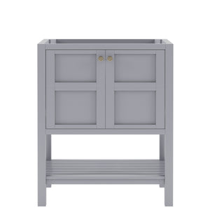 Virtu Winterfell 30" Freestanding Single Cabinet Only Cashmere Gray