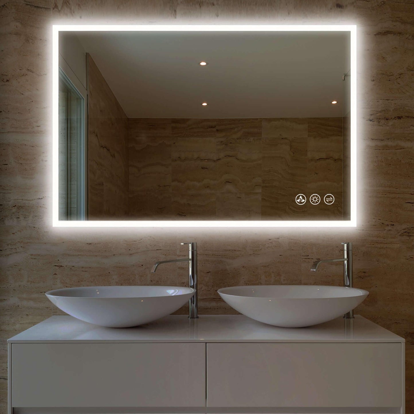 Blossom Beta LED Mirror Frosted Sides 48" x 36"