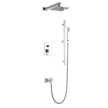 Load image into Gallery viewer, Cero Set, 8&quot; Square Rain Shower and Handheld in Chrome  - The Bath Vanities