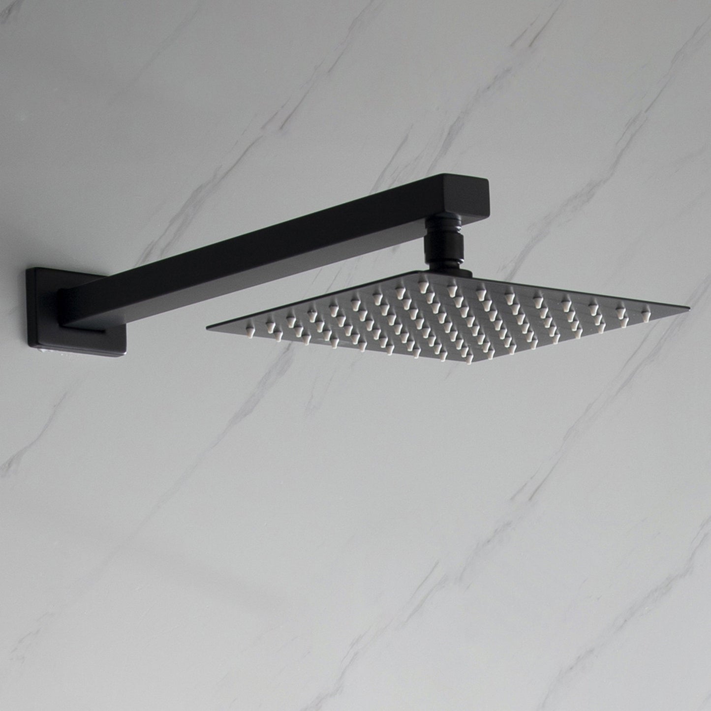 Cero Set, 8" Square Rain Shower and Handheld in Matte Black, Chrome or Brushed Nickel