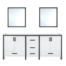 Load image into Gallery viewer, Ziva 72&quot; White/Dark Grey/Rustic Barnwood Double Vanity set