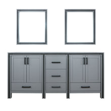 Load image into Gallery viewer, Ziva 72&quot; White/Dark Grey/Rustic Barnwood Double Vanity set