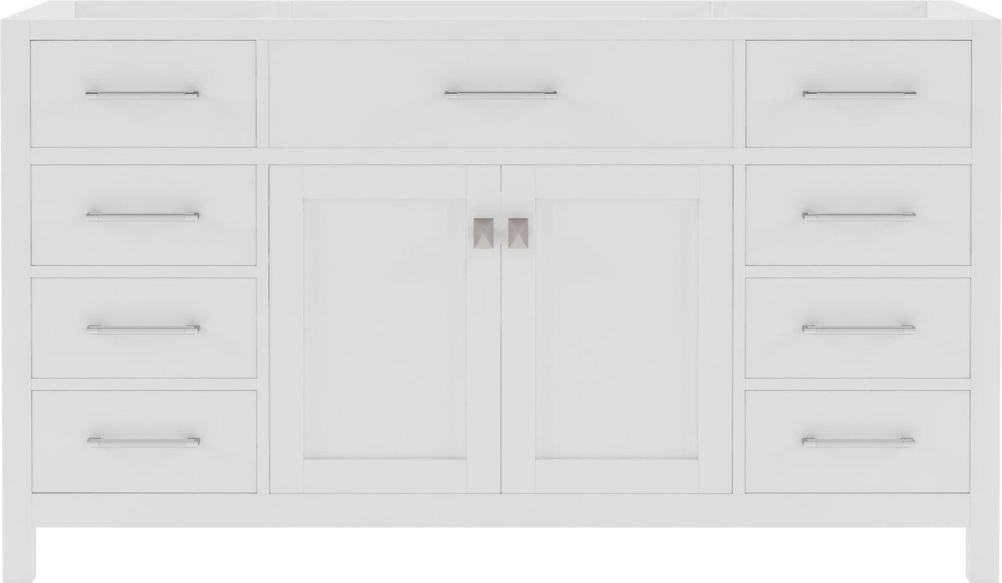 MS-2060-CAB-WH White Caroline 60" Single Cabinet Only