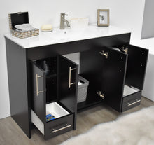 Load image into Gallery viewer, Pacific 48&quot; Black Vanity MTD-3148BK-14_angle_open_staged