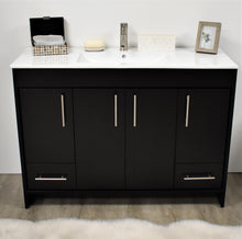 Load image into Gallery viewer, Pacific 48&quot; Black Vanity MTD-3148BK-14frontstaged