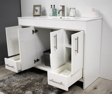 Load image into Gallery viewer, Pacific 48&quot; White Vanity MTD-3148W-14pacific48whiteangleopenstaged1