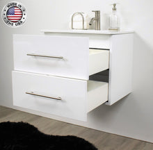 Load image into Gallery viewer, Napa 30&quot; glossy white vanity MTD-3330GW-1angletwoopenMIU
