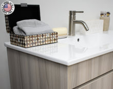 Load image into Gallery viewer, Villa 36&quot; Modern Ash Grey Vanity MTD-3436AG-14_AngleClosedStagedMIU
