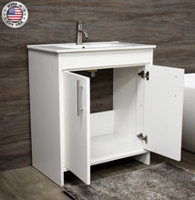 Load image into Gallery viewer, Villa 36&quot; Modern White Vanity MTD-3436W-14angleopenMIU