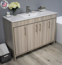 Load image into Gallery viewer, Volpa USA Villa 48&quot; Modern Bathroom Vanity Ash Grey MTD-3448AG-14 ASMIU