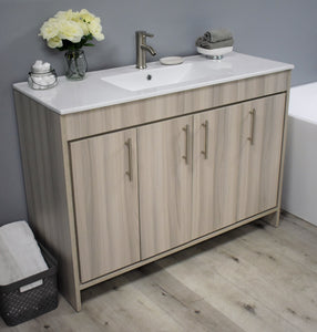 Volpa USA Villa 48" Modern Bathroom Vanity Ash Grey MTD-3448AG-14 AS