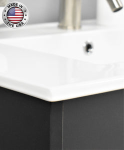Volpa USA Villa 48" Modern Bathroom Vanity Black TD-3448BK-14 CCMIU