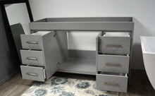 Load image into Gallery viewer, Capri 60&quot;  Cabinet only Grey MTD-3560SG-10angleopen