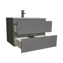 Load image into Gallery viewer, Volpa USA Salt [18D] 30&quot; Wall-Mounted Floating Bathroom Vanity MTD-3630-P